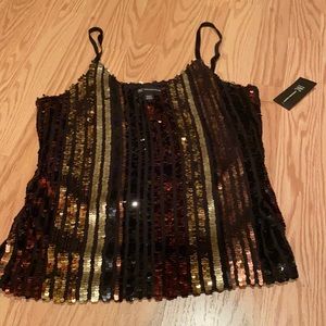 INC sequined top